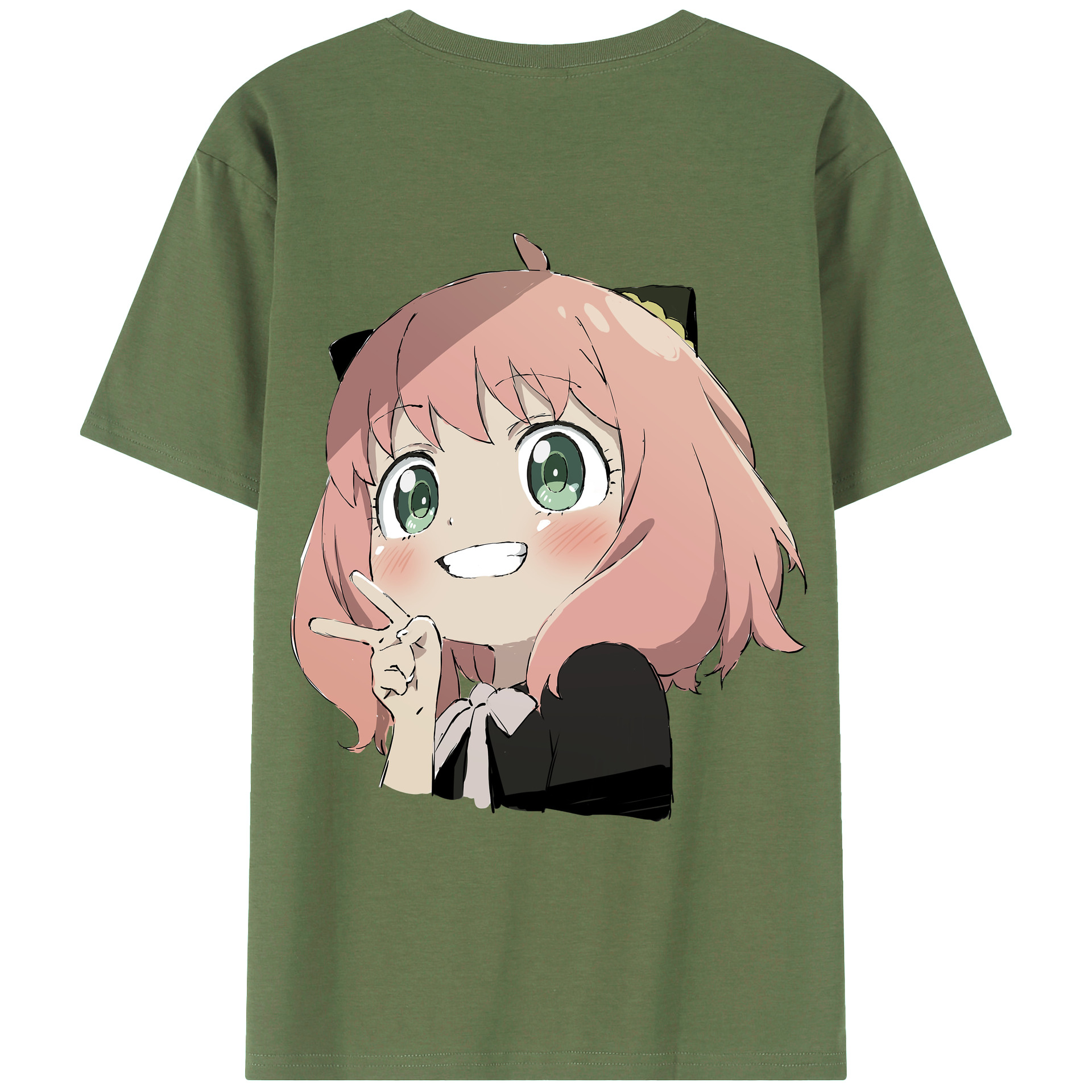 （画像用） SPY×FAMILY间谍家家酒 綿100％ メンズ半袖Tシャツ（バックプリント） 通気性